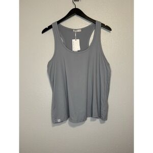Barefoot Dreams Malibu Collection Butter Chic Tank Womens XL Moonbeam New